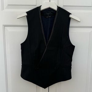 Rag & Bone Black Double Breasted Vest